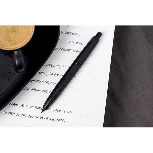 Pilot Capless Fountain Pen - Black Matte - 18k Gold - Medium Nib image 2