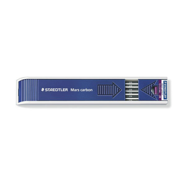 Staedtler Mars Carbon Lead Holder Refills - 2B - 2 mm -  - Pencil Leads - Bunbougu