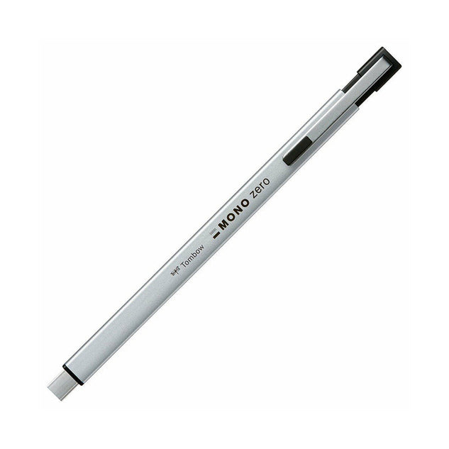 Tombow Mono Zero Retractable Eraser - Metal Silver -  - Erasers - Bunbougu