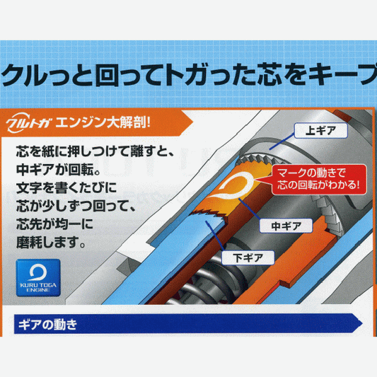 Uni Kuru Toga Standard Auto Lead Rotation Mechanical Pencil - 0.5 mm image 2